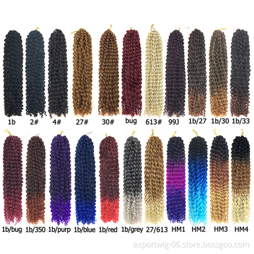 Passion Twist Crochet Hair Extensions Colorful Passion Twists Braid Hair Synthetic Fiber Solid And Mixed Color 18 Inches